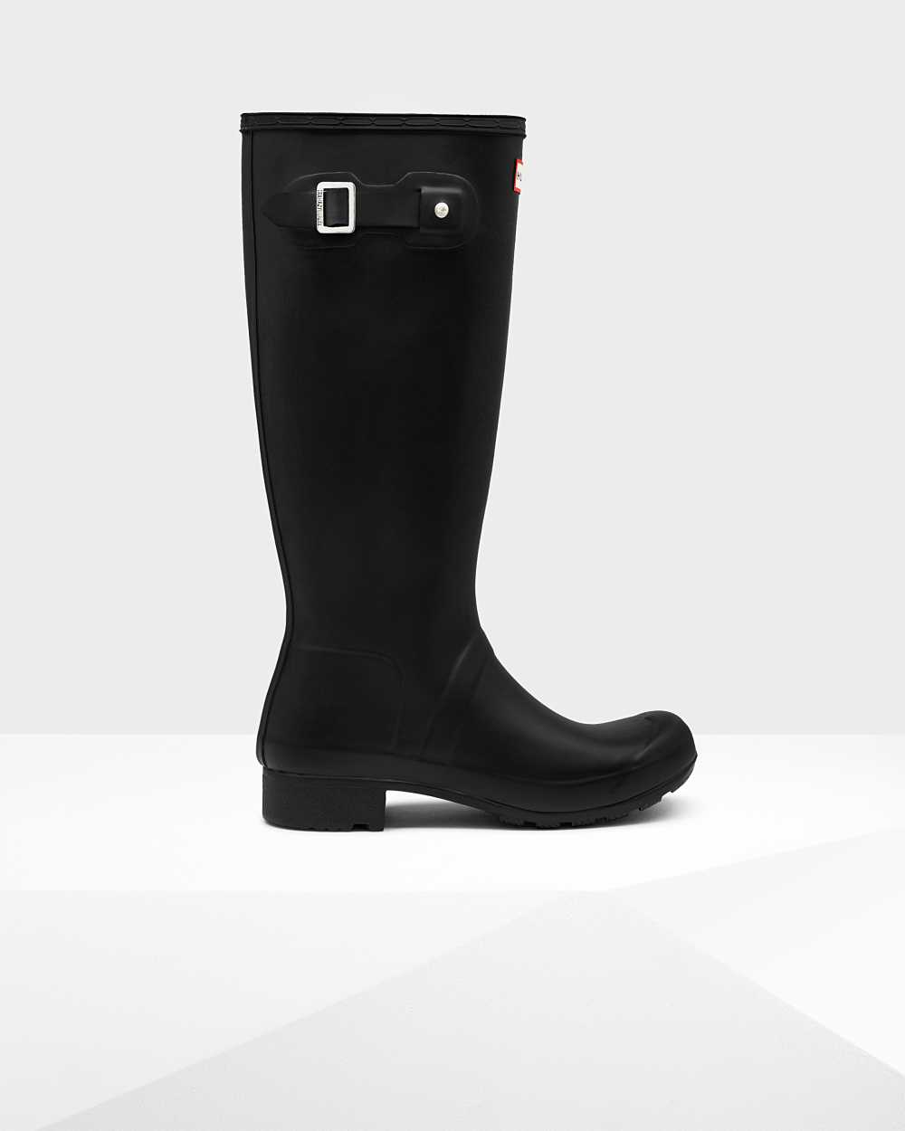 Botas De Agua Mujer - Hunter Original Tour Foldable Tall Negras - KZXHSO-308 - Negras